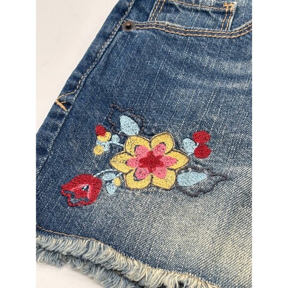American Rag, Junior's Arlington Fest, Embroidered Denim Shorts, Adabelle Wash - Picture 6 of 12